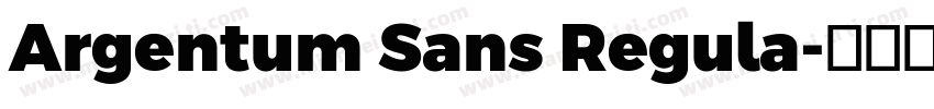Argentum Sans Regula字体转换